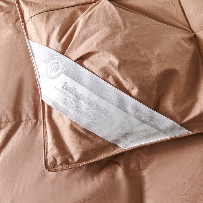 91家纺网 家纺一手货源 找家纺 全棉扭花羽毛被加厚保暖95白鹅绒被子秋冬春秋被冬被直播供货