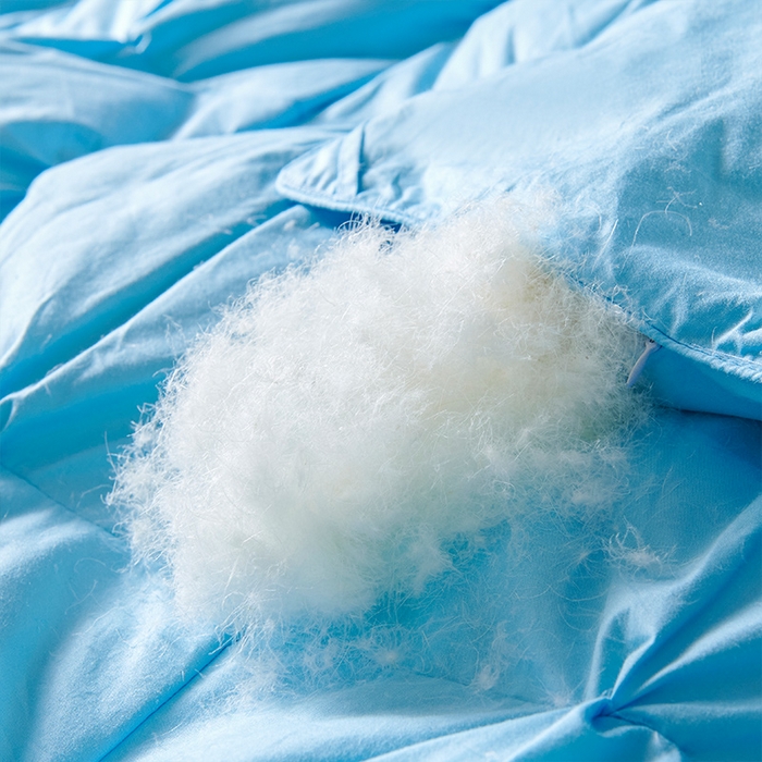 91家纺网 家纺一手货源 找家纺 全棉扭花羽毛被加厚保暖95白鹅绒被子秋冬春秋被冬被直播供货