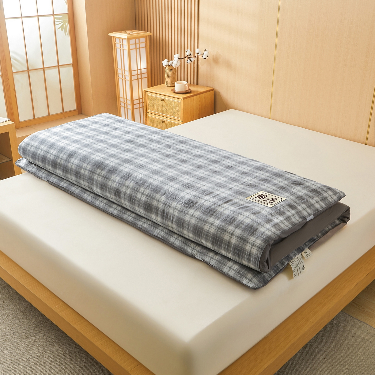 91家纺网 家纺一手货源 找家纺 （总）晓时候 20252新款可拆洗新疆棉花床垫被褥子学生宿舍亲肤水洗棉棉花床垫-家用款