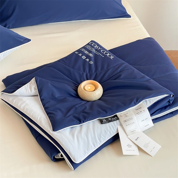 91家纺网 家纺一手货源 找家纺 （总）佳汐蓝家纺 2025新款岛屿漫游凉感夏被