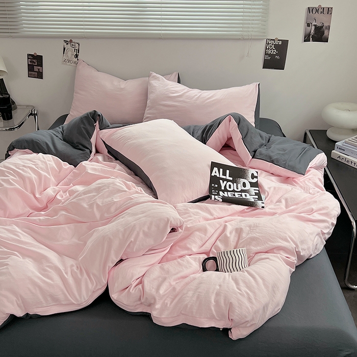 91家纺网 家纺一手货源 找家纺 （总）思诺羽床笠 2025新款水洗棉四件套