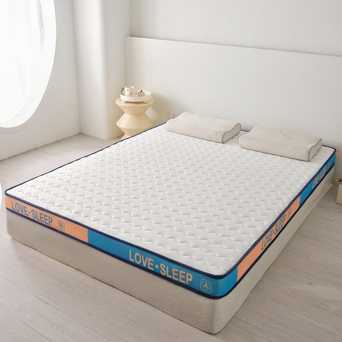 91家纺网 家纺一手货源 找家纺 苏赫床垫 2025新款牛奶丝乳胶床垫立体款床垫 白色-波纹