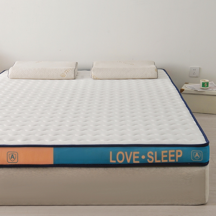 91家纺网 家纺一手货源 找家纺 苏赫床垫 2025新款牛奶丝乳胶床垫立体款床垫 白色-波纹