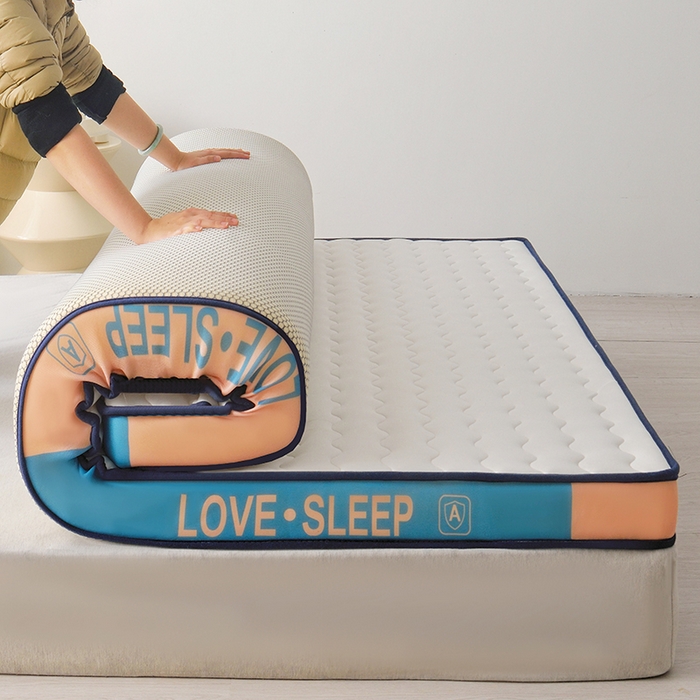 91家纺网 家纺一手货源 找家纺 苏赫床垫 2025新款牛奶丝乳胶床垫立体款床垫 白色-波纹