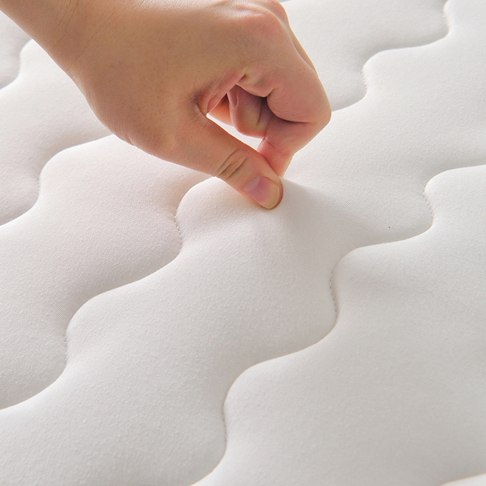 91家纺网 家纺一手货源 找家纺 苏赫床垫 2025新款牛奶丝乳胶床垫立体款床垫 白色-波纹