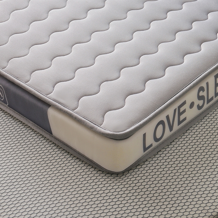 91家纺网 家纺一手货源 找家纺 苏赫床垫 2025新款牛奶丝乳胶床垫立体款床垫 灰色波纹