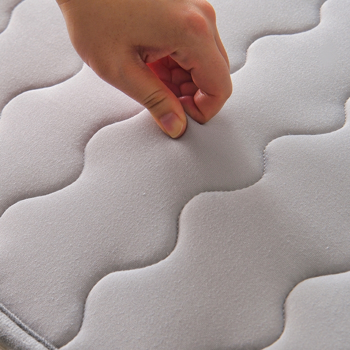 91家纺网 家纺一手货源 找家纺 苏赫床垫 2025新款牛奶丝乳胶床垫立体款床垫 灰色波纹