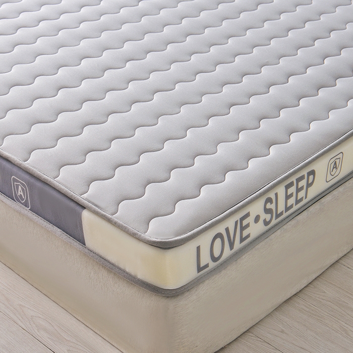 91家纺网 家纺一手货源 找家纺 苏赫床垫 2025新款牛奶丝乳胶床垫立体款床垫 灰色波纹