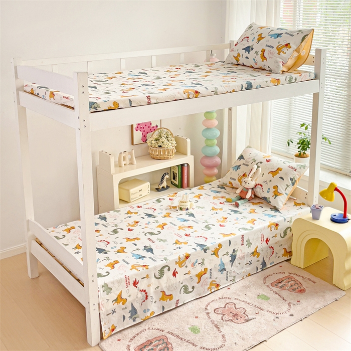 91家纺网 家纺一手货源 找家纺 （总）名兮家居 2025新款全棉纯棉13372学生床上下铺单床单