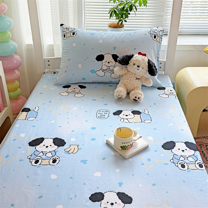 91家纺网 家纺一手货源 找家纺 （总）名兮家居 2025新款全棉纯棉13372学生床上下铺单床单