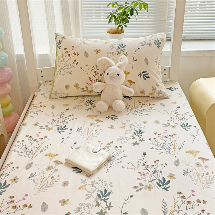 91家纺网 家纺一手货源 找家纺 名兮家居 2025新款全棉纯棉13372学生床上下铺单床单 东篱