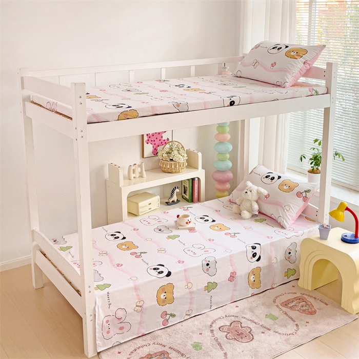 91家纺网 家纺一手货源 找家纺 （总）名兮家居 2025新款全棉纯棉13372学生床上下铺单床单