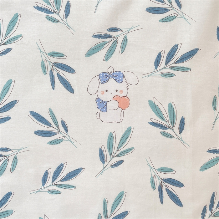 91家纺网 家纺一手货源 找家纺 名兮家居 2025新款全棉纯棉13372学生床上下铺单床单 花花熊