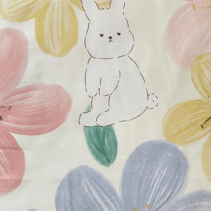 91家纺网 家纺一手货源 找家纺 名兮家居 2025新款全棉纯棉13372学生床上下铺单床单 花甜粉