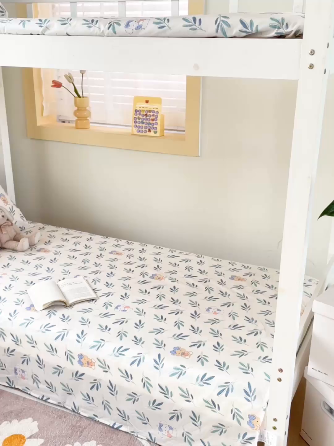 91家纺网 家纺一手货源 找家纺 名兮家居 2025新款全棉纯棉13372学生床上下铺单床单 花花熊