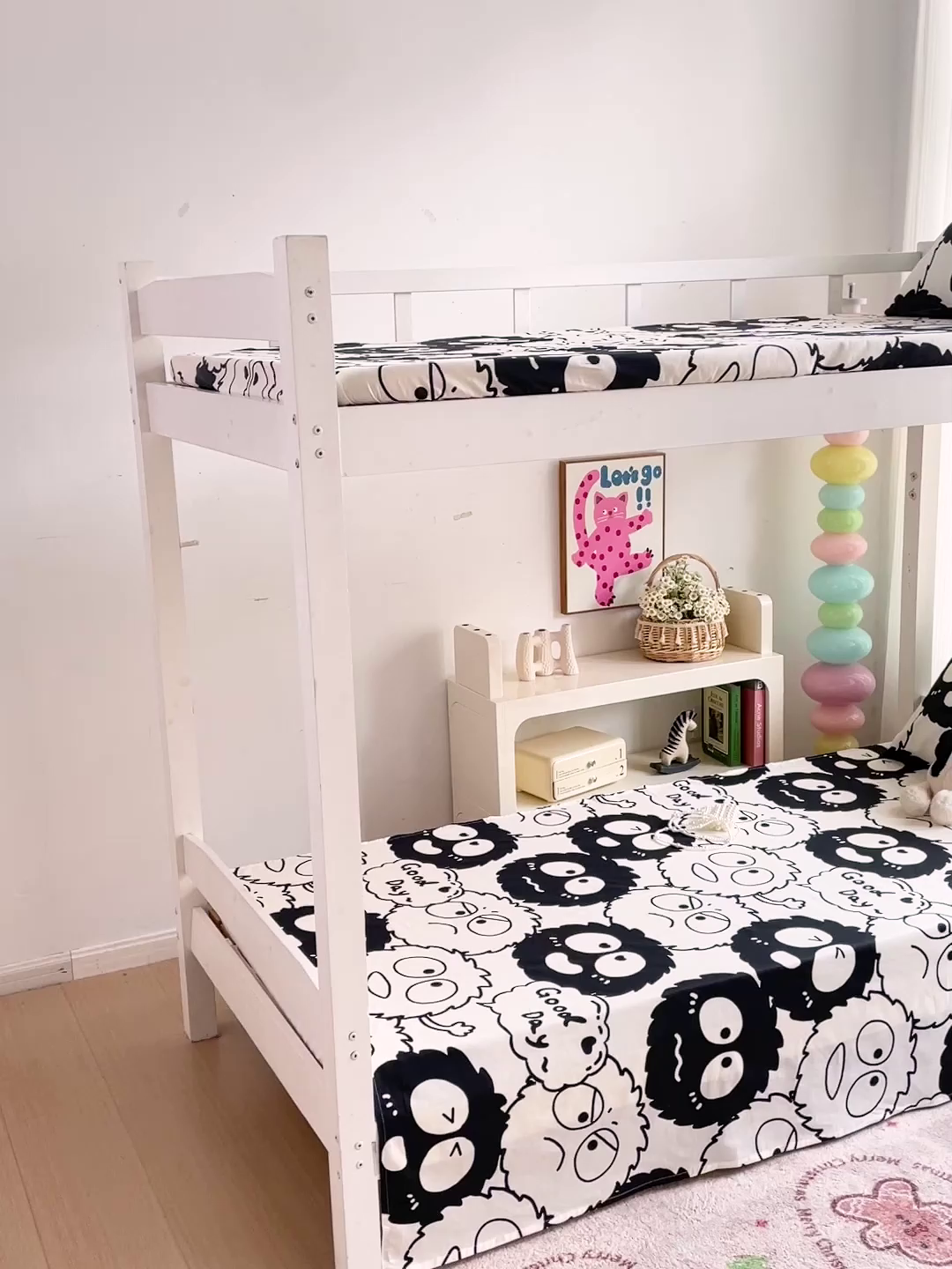 91家纺网 家纺一手货源 找家纺 名兮家居 2025新款全棉纯棉13372学生床上下铺单床单 黑煤球