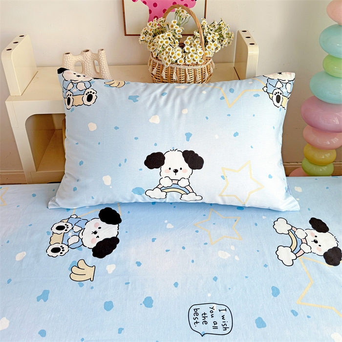 91家纺网 家纺一手货源 找家纺 （总）名兮家居 2025新款全棉纯棉13372学生床上下铺单床单