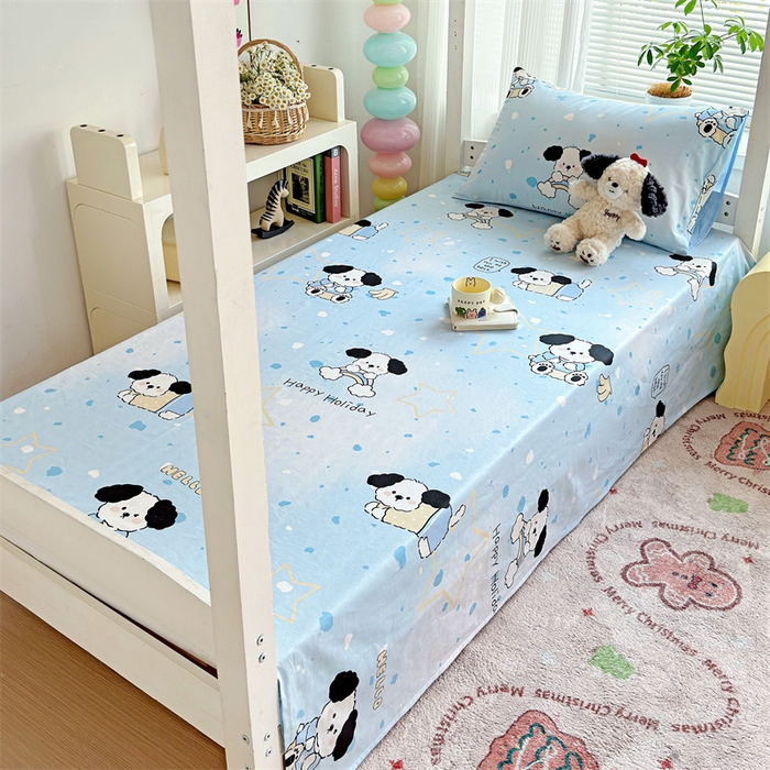 91家纺网 家纺一手货源 找家纺 （总）名兮家居 2025新款全棉纯棉13372学生床上下铺单床单