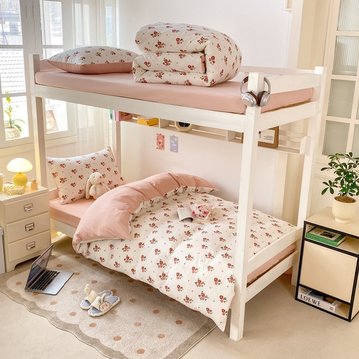 芷凡家纺 2025新款水洗棉双层纱学生三件套宿舍上下铺三件套 旧约