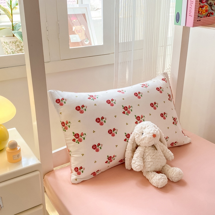 91家纺网 家纺一手货源 找家纺 芷凡家纺 2025新款水洗棉双层纱学生三件套宿舍上下铺三件套 旧约