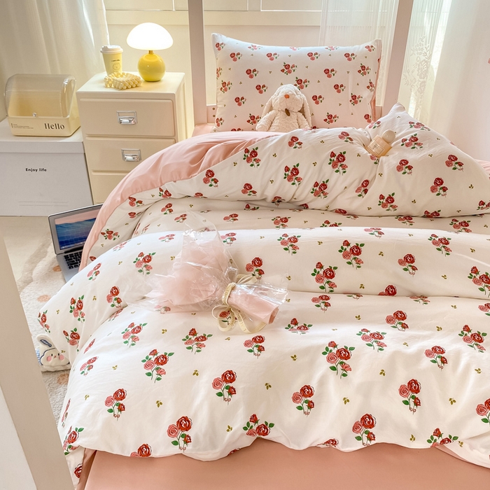 91家纺网 家纺一手货源 找家纺 芷凡家纺 2025新款水洗棉双层纱学生三件套宿舍上下铺三件套 旧约