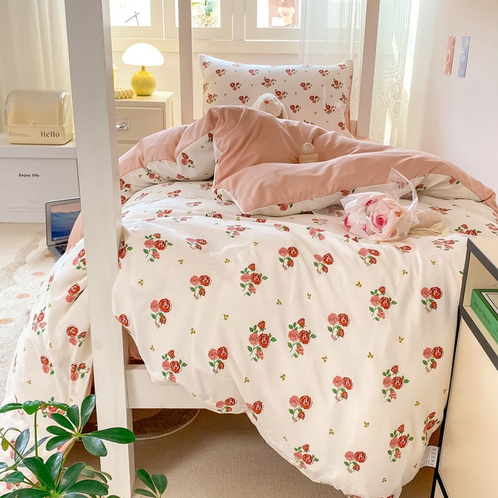 91家纺网 家纺一手货源 找家纺 芷凡家纺 2025新款水洗棉双层纱学生三件套宿舍上下铺三件套 旧约