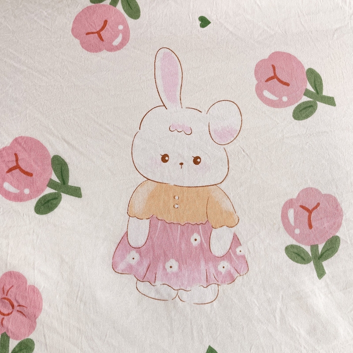 91家纺网 家纺一手货源 找家纺 芷凡家纺 2025新款水洗棉双层纱学生三件套宿舍上下铺三件套 曼塔玫瑰