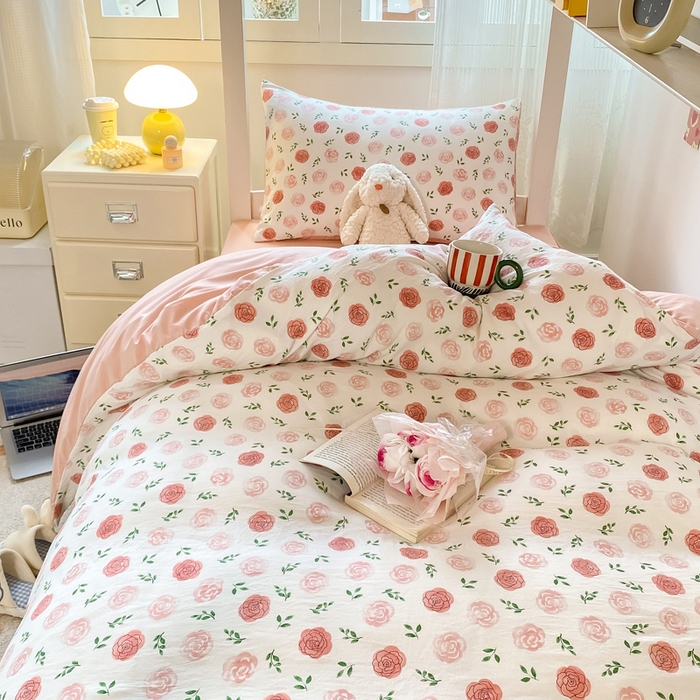 91家纺网 家纺一手货源 找家纺 芷凡家纺 2025新款水洗棉双层纱学生三件套宿舍上下铺三件套 未眠