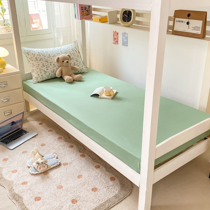 91家纺网 家纺一手货源 找家纺 芷凡家纺 2025新款水洗棉双层纱学生三件套宿舍上下铺三件套 巷里