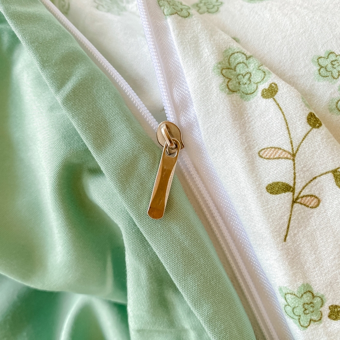 91家纺网 家纺一手货源 找家纺 芷凡家纺 2025新款水洗棉双层纱学生三件套宿舍上下铺三件套 巷里