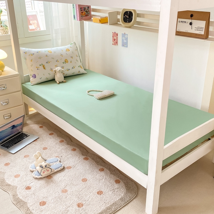 91家纺网 家纺一手货源 找家纺 芷凡家纺 2025新款水洗棉双层纱学生三件套宿舍上下铺三件套 小南瓜