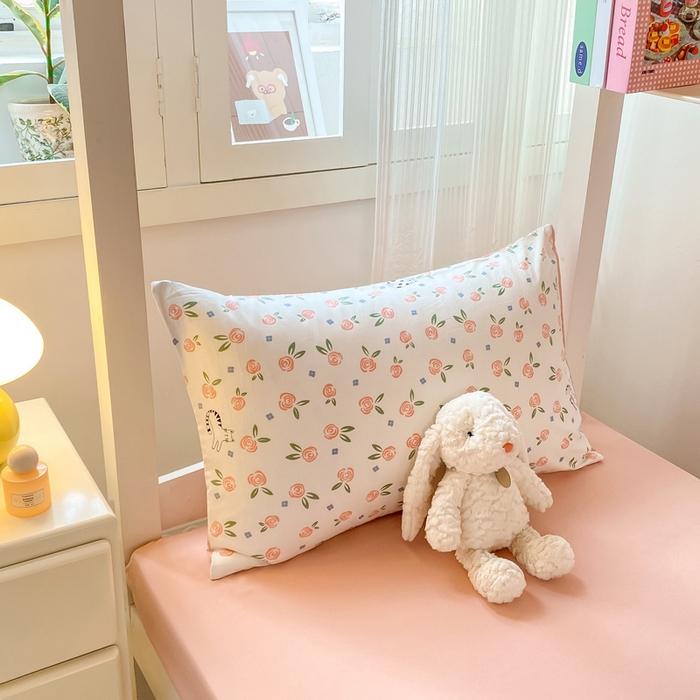 91家纺网 家纺一手货源 找家纺 芷凡家纺 2025新款水洗棉双层纱学生三件套宿舍上下铺三件套 余光