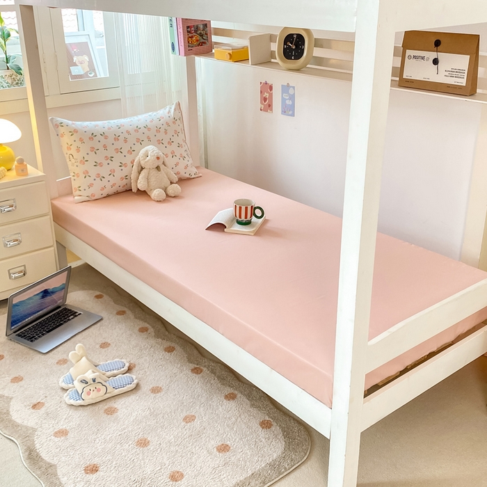 91家纺网 家纺一手货源 找家纺 芷凡家纺 2025新款水洗棉双层纱学生三件套宿舍上下铺三件套 余光