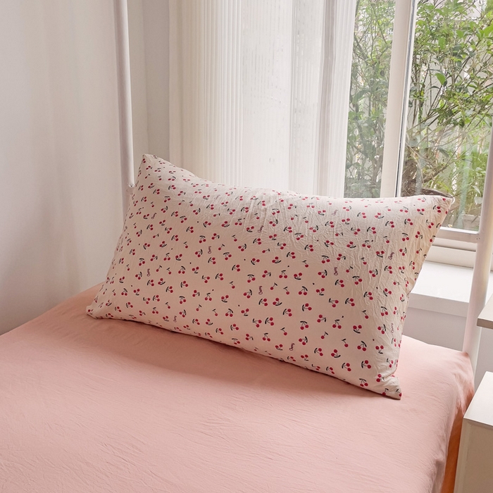 91家纺网 家纺一手货源 找家纺 芷凡家纺 2025新款水洗棉双层纱学生三件套宿舍上下铺三件套 遇见-米