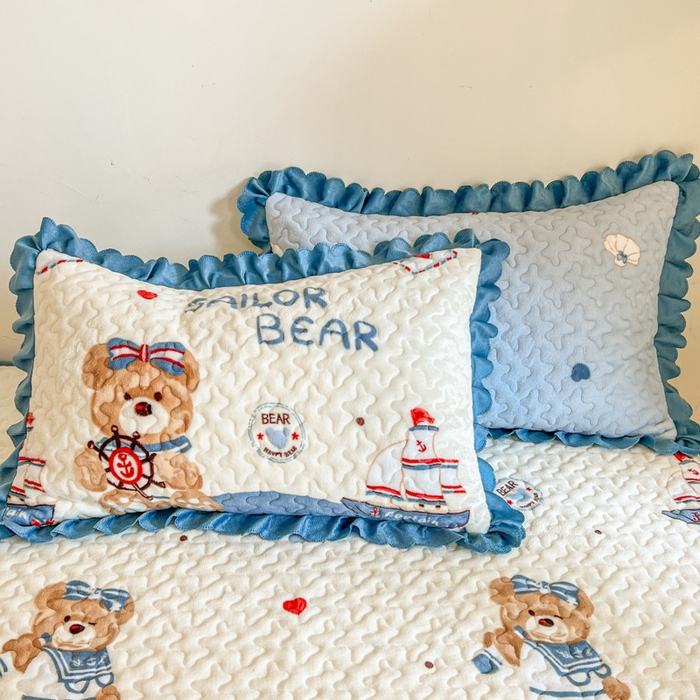 91家纺网 家纺一手货源 找家纺 金梦家居 2025新款高克重牛奶绒印花床盖四件套 梦想起航