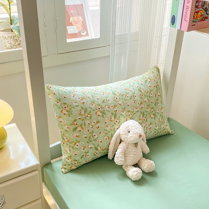 91家纺网 家纺一手货源 找家纺 芷凡家纺 2025新款水洗棉双层纱学生三件套宿舍上下铺三件套 追叙