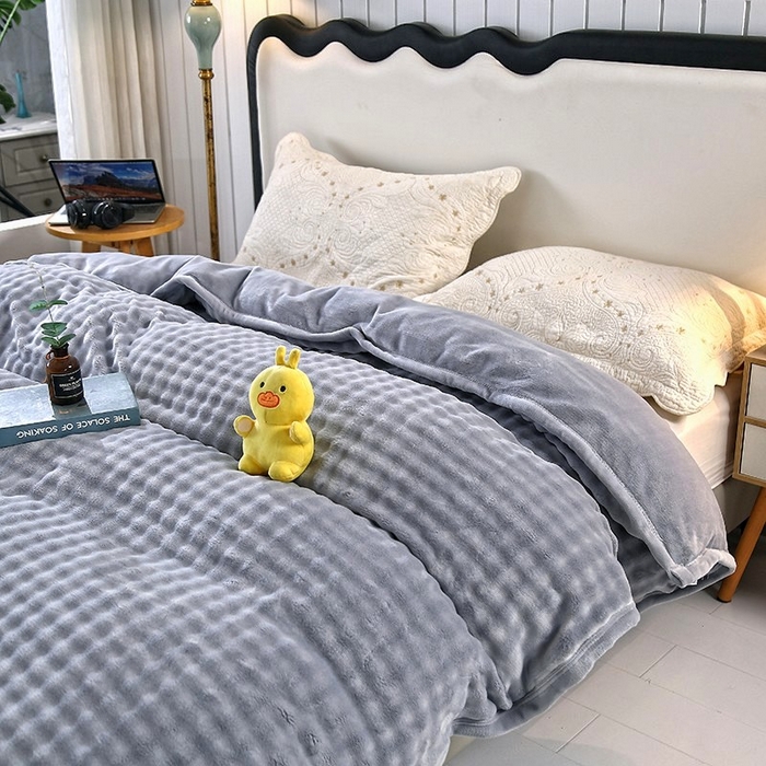 91家纺网 家纺一手货源 找家纺 （总）昊恩毛毯 2025新款双面牛奶绒被套单被套被套毛毯毯子单件