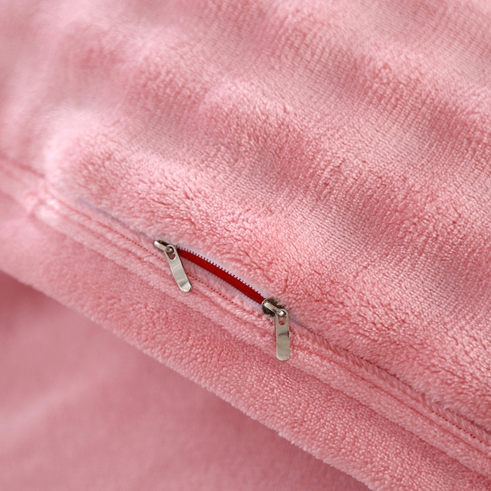 91家纺网 家纺一手货源 找家纺 昊恩毛毯 2025新款双面牛奶绒被套 单被套被套单件 胭脂粉