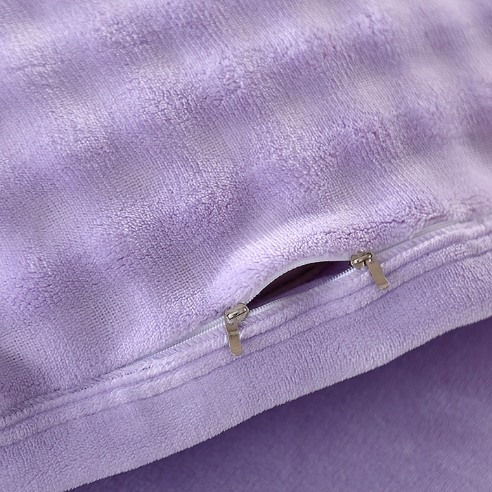 91家纺网 家纺一手货源 找家纺 昊恩毛毯 2025新款双面牛奶绒被套 单被套被套单件 紫色