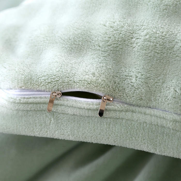 91家纺网 家纺一手货源 找家纺 昊恩毛毯 2025新款双面牛奶绒被套 单被套被套单件 暗绿