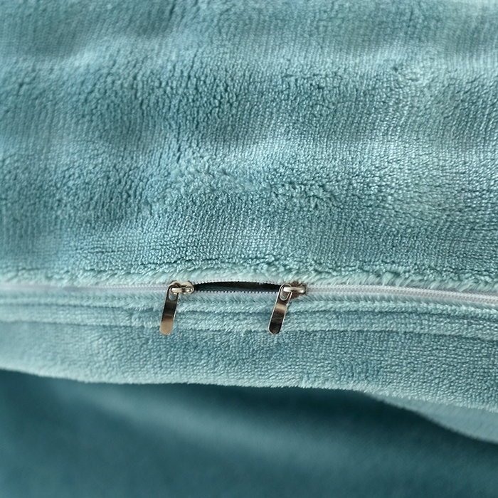 91家纺网 家纺一手货源 找家纺 昊恩毛毯 2025新款双面牛奶绒被套 单被套被套单件 水绿