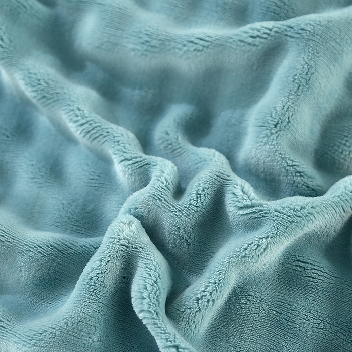 91家纺网 家纺一手货源 找家纺 昊恩毛毯 2025新款双面牛奶绒被套 单被套被套单件 水绿