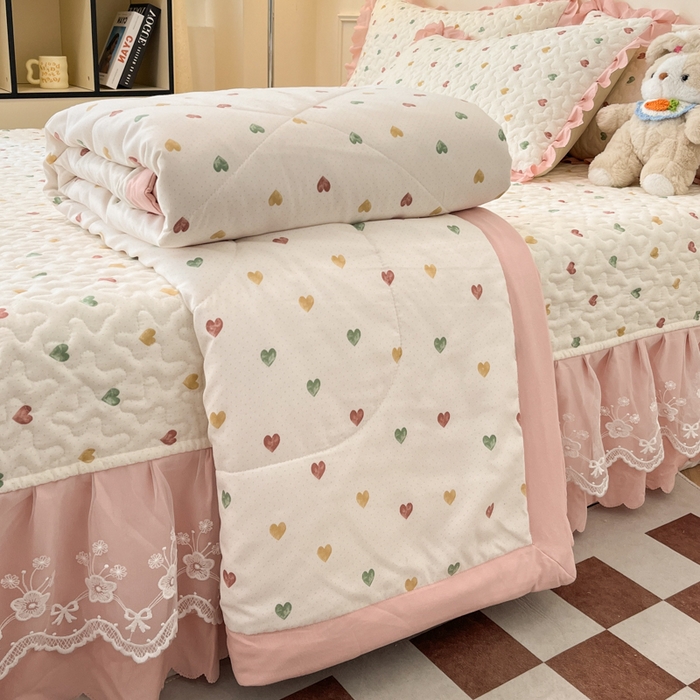 91家纺网 家纺一手货源 找家纺 （总）金梦家居 2025新款针织棉床盖夏被四件套