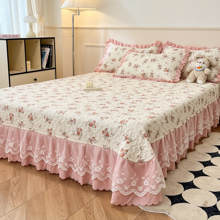 91家纺网 家纺一手货源 找家纺 （总）金梦家居 2025新款针织棉床盖夏被四件套