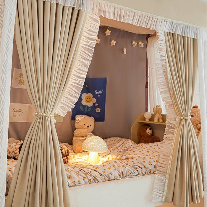 91家纺网 家纺一手货源 找家纺 （总）飞轮海蚊帐 2025新款雪尼尔法式遮光床帘-XD系列