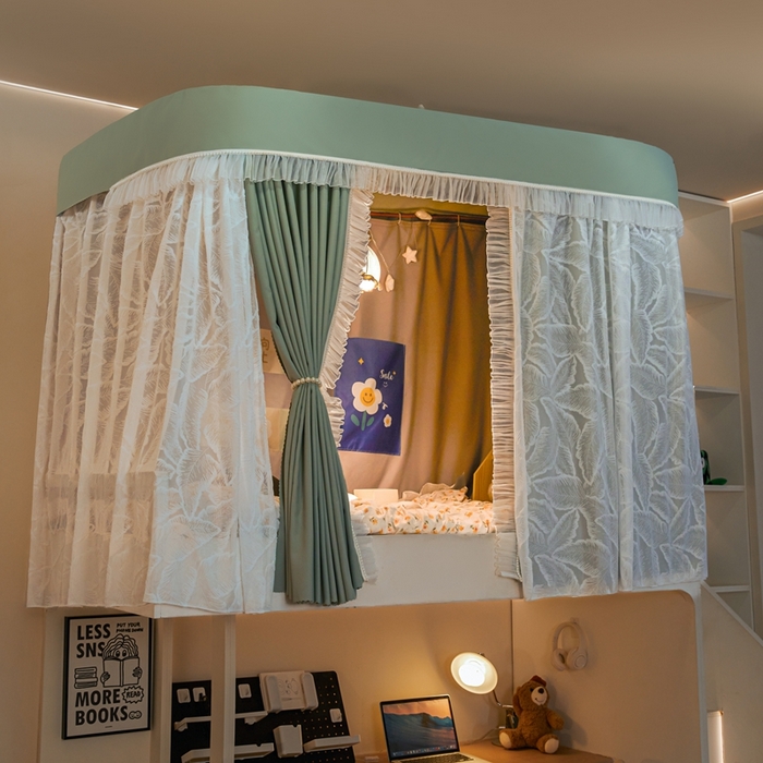 91家纺网 家纺一手货源 找家纺 （总）飞轮海蚊帐 2025新款雪尼尔法式遮光床帘-XD系列