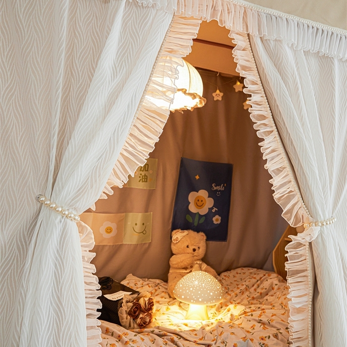 91家纺网 家纺一手货源 找家纺 飞轮海蚊帐 2025新款雪尼尔法式遮光床帘-XD系列 律动-香槟