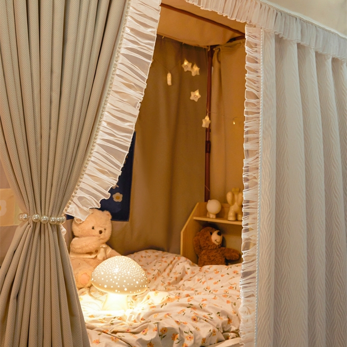 91家纺网 家纺一手货源 找家纺 （总）飞轮海蚊帐 2025新款雪尼尔法式遮光床帘-XD系列