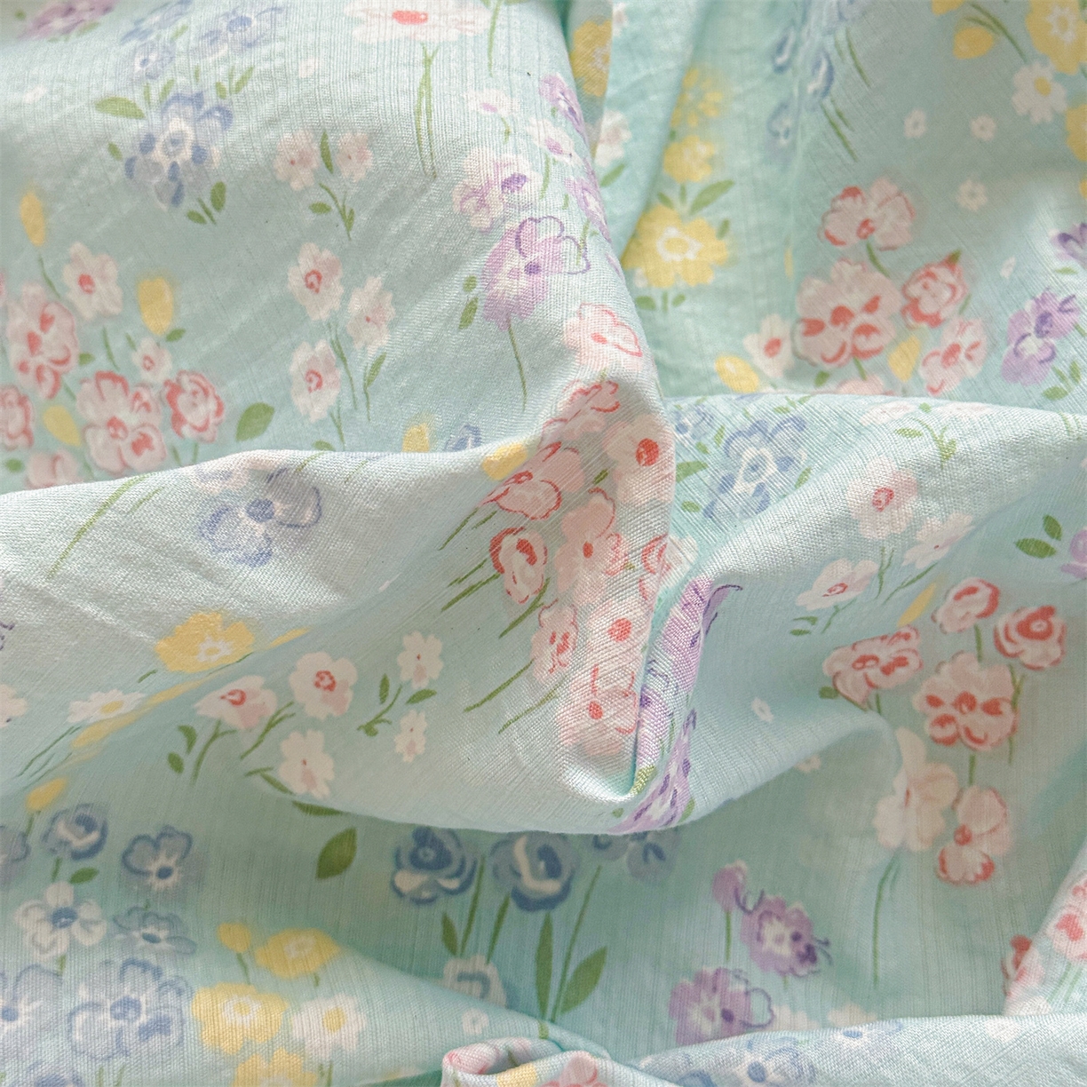 91家纺网 家纺一手货源 找家纺 多品家纺 2025新款超柔双层纱学生宿舍单品床垫套 清荷