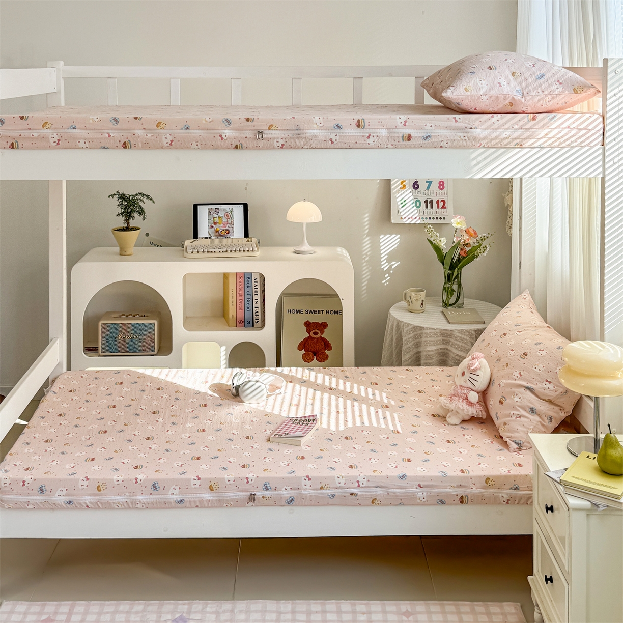 91家纺网 家纺一手货源 找家纺 （总）多品家纺 2025新款超柔双层纱学生宿舍单品床垫套